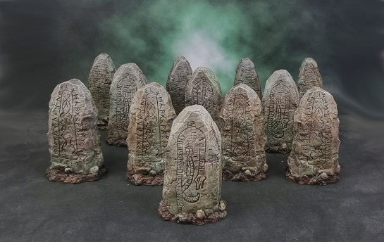 Mantic Games Kings of War: Vanguard – Battlefield Objectives Runestones/Standing Stones