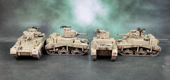 Battlefront 15mm M3 Honey Stuart Armoured Squadron - British 8th Army 4th New Zealand Armoured Brigade for Flames of War, 1:100, 1/100, Battlegroup, What a Tanker