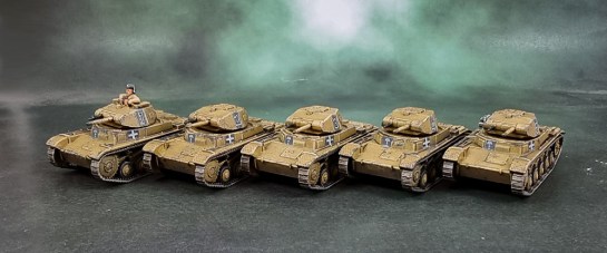Zvezda 15mm Panzer II Platoon- Deutsches Afrikakorps/Panzerarmee Afrika for Flames of War, Battlegroup, What a Tanker, 1:100, 1/100