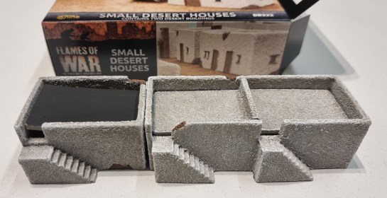 15mm Terrain Unboxing Review: Flames of War Battlefield in a Box - Small Desert Houses (Gale Force Nine BB222) 1:100, 1/100 scale, Battlegroup, What a Tanker Terrain