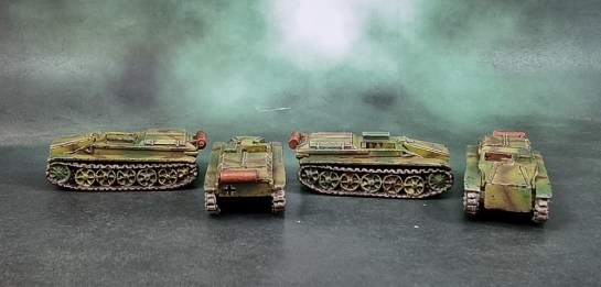Battlefront 15mm Borgward Demolition Carriers for Flames of War, 1/100 1:100, Battlegroup