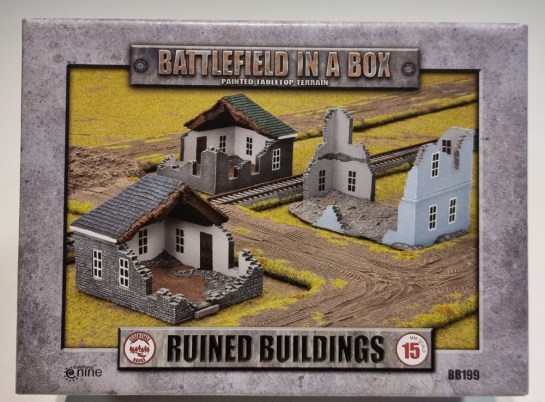 15mm Terrain Unboxing Review: Flames of War Battlefield in a Box - Ruined Buildings (Gale Force Nine BB199) 1/100, 1:100 Wargaming Terrain, What a Tanker, Battlegroup