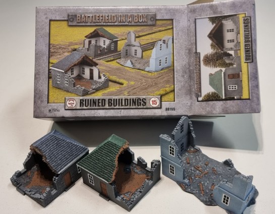15mm Terrain Unboxing Review: Flames of War Battlefield in a Box - Ruined Buildings (Gale Force Nine BB199) 1/100, 1:100 Wargaming Terrain, What a Tanker, Battlegroup