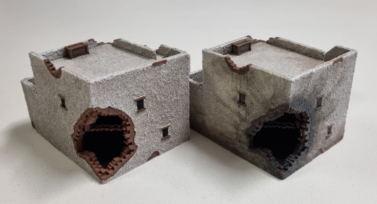 Flames of War Battlefield in a Box – Ruined Large Desert House (Gale Force Nine BB231)