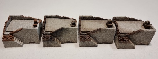 Flames of War Battlefield in a Box – Ruined Desert Houses (Gale Force Nine BB230)