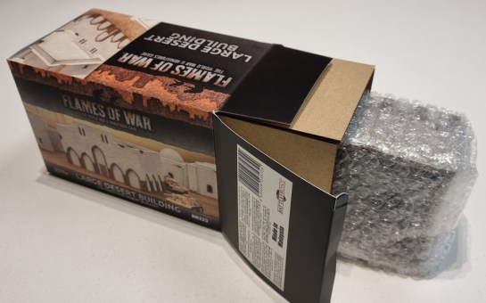 15mm Terrain Unboxing Review: Flames of War Battlefield in a Box - Large Desert Building (Gale Force Nine BB223) 1/100, 1:100 Wargaming Terrain, What a Tanker, Battlegroup