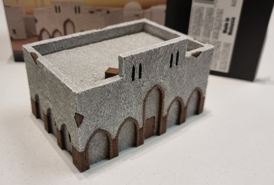 15mm Terrain Unboxing Review: Flames of War Battlefield in a Box - Large Desert Building (Gale Force Nine BB223) 1/100, 1:100 Wargaming Terrain, What a Tanker, Battlegroup