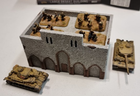 15mm Terrain Unboxing Review: Flames of War Battlefield in a Box - Large Desert Building (Gale Force Nine BB223) 1/100, 1:100 Wargaming Terrain, What a Tanker, Battlegroup