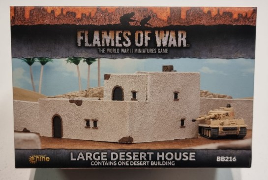 15mm Terrain Unboxing Review: Flames of War Battlefield in a Box - Large Desert House (Gale Force Nine BB216) 1/100, 1:100 Wargaming Terrain, What a Tanker, Battlegroup