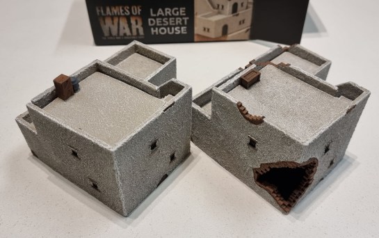 15mm Terrain Unboxing Review: Flames of War Battlefield in a Box - Large Desert House (Gale Force Nine BB216) 1/100, 1:100 Wargaming Terrain, What a Tanker, Battlegroup