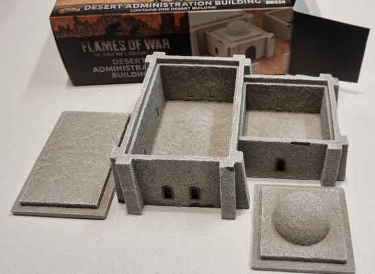 15mm Terrain Unboxing Review: Flames of War Battlefield in a Box - Desert Administration Building (Gale Force Nine BB224) 1/100, 1:100 Wargaming Terrain, What a Tanker, Team Yankee WWIII, Battlegroup