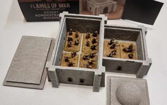 15mm Terrain Unboxing Review: Flames of War Battlefield in a Box - Desert Administration Building (Gale Force Nine BB224) 1/100, 1:100 Wargaming Terrain, What a Tanker, Team Yankee WWIII, Battlegroup