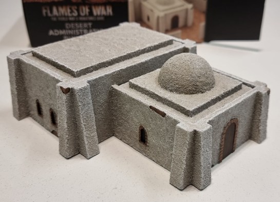 15mm Terrain Unboxing Review: Flames of War Battlefield in a Box - Desert Administration Building (Gale Force Nine BB224) 1/100, 1:100 Wargaming Terrain, What a Tanker, Team Yankee WWIII, Battlegroup