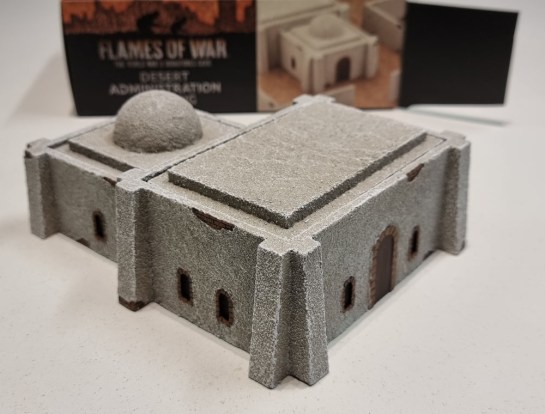 15mm Terrain Unboxing Review: Flames of War Battlefield in a Box - Desert Administration Building (Gale Force Nine BB224) 1/100, 1:100 Wargaming Terrain, What a Tanker, Team Yankee WWIII, Battlegroup