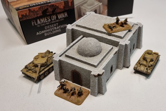 15mm Terrain Unboxing Review: Flames of War Battlefield in a Box - Desert Administration Building (Gale Force Nine BB224) 1/100, 1:100 Wargaming Terrain, What a Tanker, Team Yankee WWIII, Battlegroup