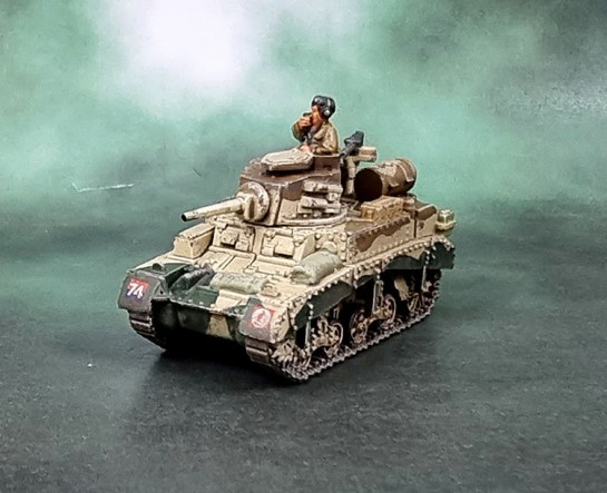 Battlefront 15mm M3 Honey Stuart Artillery OP - British 8th Army Desert Rats for Flames of War, 1:100, 1/100, Battlegroup, What a Tanker