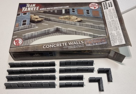 15mm Terrain Unboxing Review: Team Yankee Battlefield in a Box - Concrete Walls (Gale Force Nine BB191) + Lightly Weathered