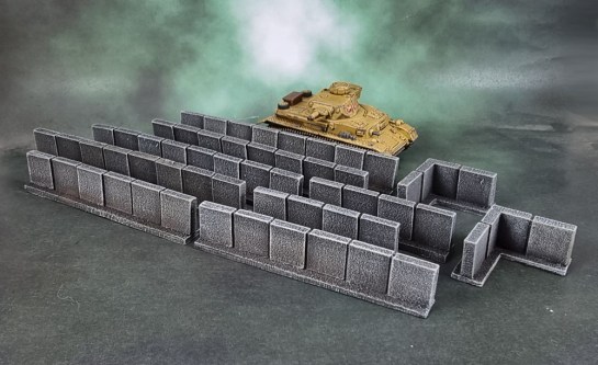 15mm Terrain Unboxing Review: Team Yankee Battlefield in a Box - Concrete Walls (Gale Force Nine BB191) + Lightly Weathered