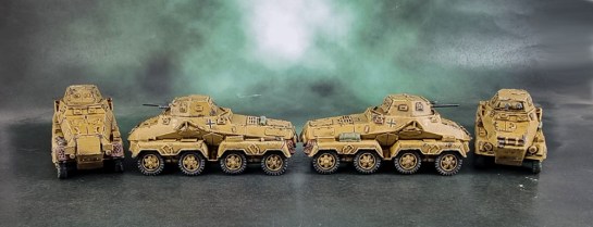 Battlefront 15mm Sd.Kfz.231 8-Rads - Deutsches Afrikakorps/Panzerarmee Afrika for Flames of War, What a Tanker, Battlegroup, 1:100, 1/100