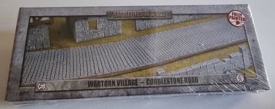 15/28mm Terrain Unboxing Review: Wartorn Village Cobblestone Road (Gale Force Nine BB592), 1:100, 1/100 Flames of War Battlegroup, What a Tanker