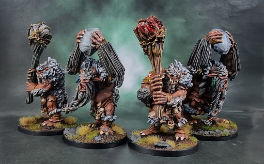 Shieldwolf Miniatures' Krumvaal Lower Yetis (Yeti A, Yeti B)