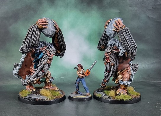 Shieldwolf Miniatures' Krumvaal Lower Yetis (Yeti B), Reaper Miniatures 50153 Berkeley Zombie Survivor