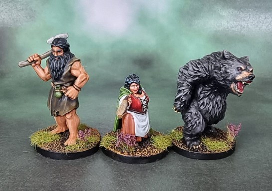 Fantasy Flight - Lord of the Rings: Journeys in Middle-Earth Spreading War Heroes - Beorn (Beorning and Bear-Form) and Calaminth Took