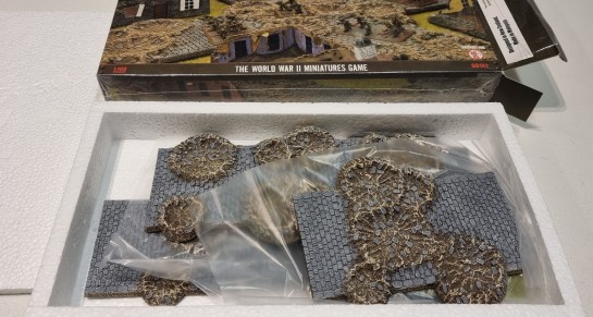 15mm Terrain Unboxing Review: Flames of War Battlefield in a Box - Cratered Cobblestone Roads (Gale Force Nine BB142), 1:100, 1/100, What a Tanker, Battlegroup, Team Yankee World War III