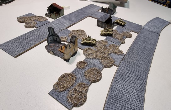 15mm Terrain Unboxing Review: Flames of War Battlefield in a Box - Cratered Cobblestone Roads (Gale Force Nine BB142), 1:100, 1/100, What a Tanker, Battlegroup, Team Yankee World War III