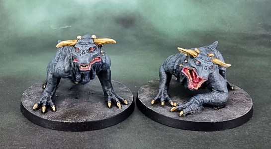 Zombicide Ghostbusters Crossover - Terror Dogs Zuul &amp; Vinz Clortho, Zuul and Vinz Clortho. The Gatekeeper and the Keymaster.