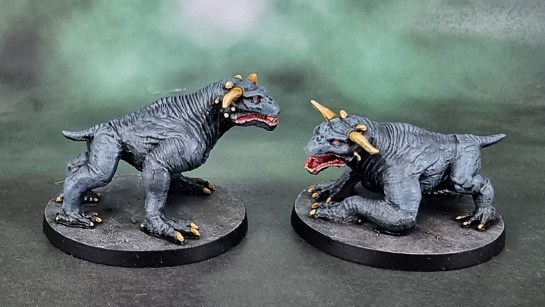 Zombicide Ghostbusters Crossover - Terror Dogs Zuul &amp; Vinz Clortho, Zuul and Vinz Clortho. The Gatekeeper and the Keymaster.