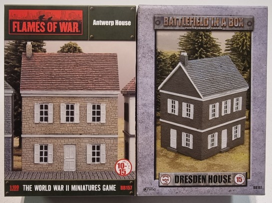 15mm Terrain Unboxing Review: Flames of War Battlefield in a Box - Antwerp House (BB157) &amp; Dresden House (BB161), 15mm, 1:100, 1/100 buildings, What a Tanker, Battlegroup, Team Yankee