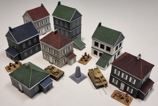 Flames of War Battlefield in a Box - House Extensions (BB167), 15mm, 1:100, 1/100 buildings, What a Tanker, Battlegroup, Team Yankee