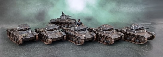 Zvezda 15mm "Grey" Panzer II Platoon- Early-to-Mid-War German for Flames of War, Battlegroup, What a Tanker, 1:100, 1/100