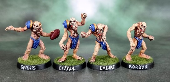 Blood Bowl 3e: Khemri Tomb Kings Undead Proxy Team - Paul Muller Ghouls! 1998 1999
