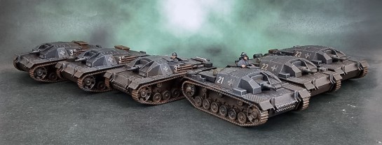 Zvezda 15mm "Grey" Stug III AusF. E Platoons - Early-to-Mid-War German for Flames of War, Battlegroup, What a Tanker, 1:100, 1/100