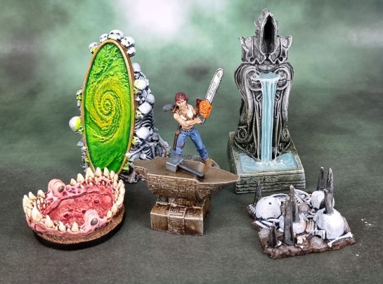 Massive Darkness 2 - 3D Pack: Hellscape, Reaper 50153: Berkeley, Zombie Survivor