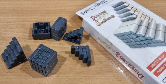 Archon Studios Dungeons and Lasers: Woodhaven - "Stone Town Stairs Set"