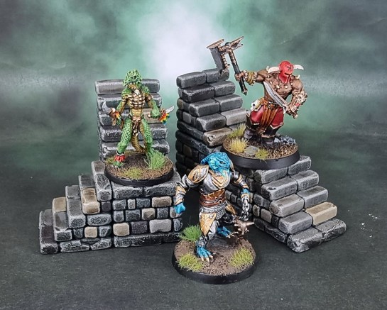 Archon Studios Dungeons and Lasers: Woodhaven - "Stone Town Stairs Set"