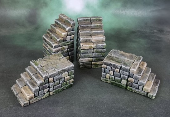 Archon Studios Dungeons and Lasers: Woodhaven - "Stone Town Stairs Set"