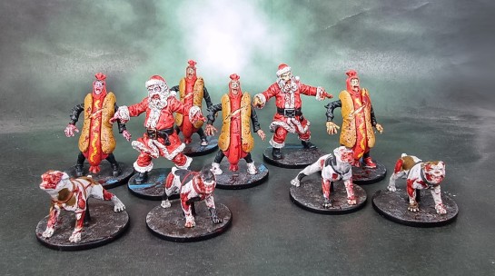 Zombicide 1st Edition: VIP Zombies - The Hot Dog Suit Man, Santa Claus, Zombie Dogz, Very Infected People