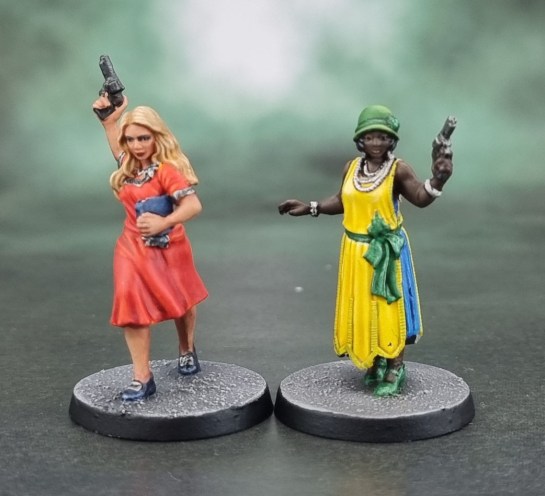Cthulhu: Death May Die Miniatures - Mary Diaz, Elizabeth Ives, Cthulhu Investigators