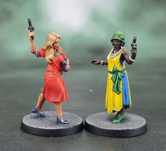Cthulhu: Death May Die Miniatures - Mary Diaz, Elizabeth Ives, Cthulhu Investigators