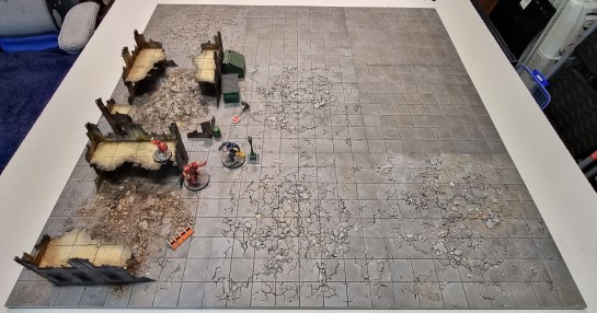 Secret Weapon Miniatures Tablescapes Tiles: Urban Streets, Urban Streets Damaged