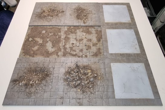 Secret Weapon Miniatures Tablescapes Tiles: Urban Streets, Urban Streets Damaged