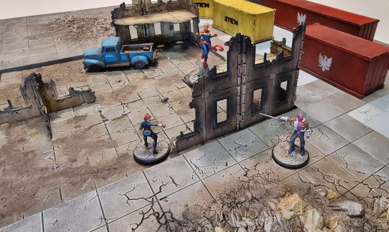 Secret Weapon Miniatures Tablescapes Tiles: Urban Streets, Urban Streets Damaged