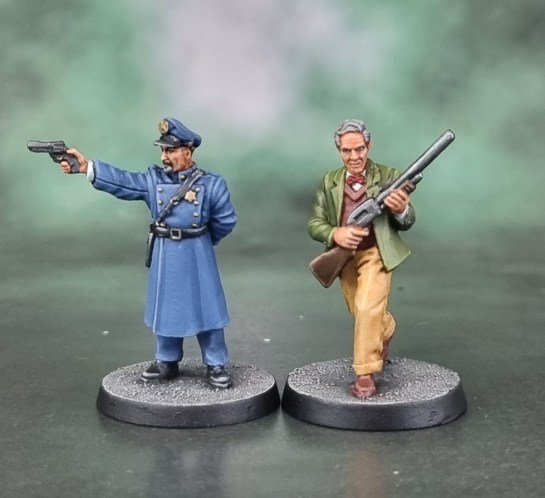 Cthulhu: Death May Die Miniatures - Sergeant Mario Braghieri & Lord Adam Benchley, Cthulhu Investigators