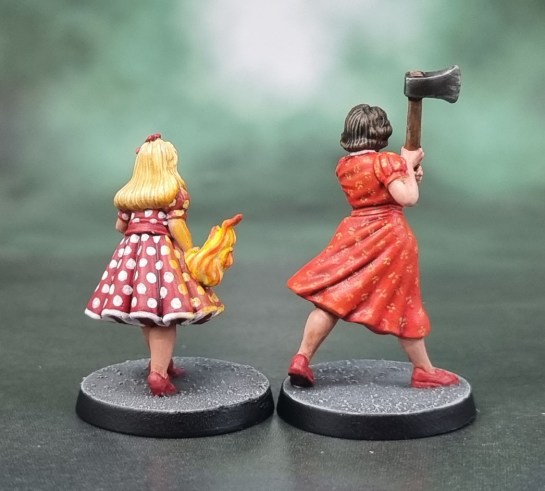 Cthulhu: Death May Die Miniatures - Lizzie Borden & The Kid, Cthulhu Investigators