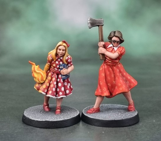 Cthulhu: Death May Die Miniatures - Lizzie Borden & The Kid, Cthulhu Investigators