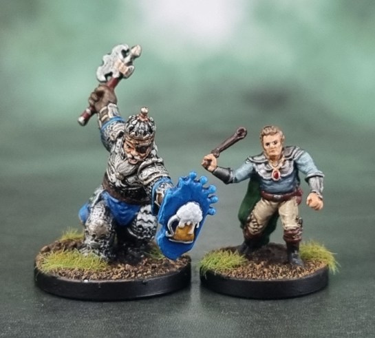 D&D ̶Heroes The Legend of Drizzt - Bruenor Battlehammer, Dwarf Fighter and Regis, Halfling Rogue